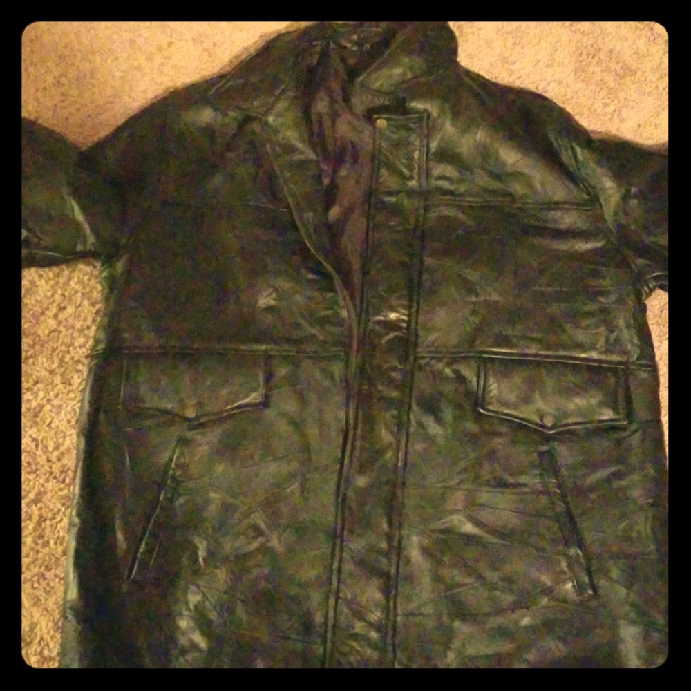 Men leather jacket